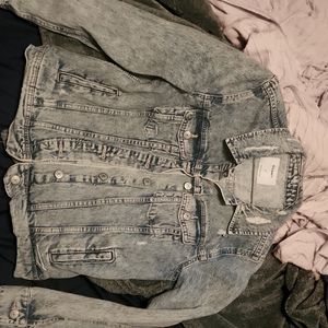 Old navy blue jean jacket small